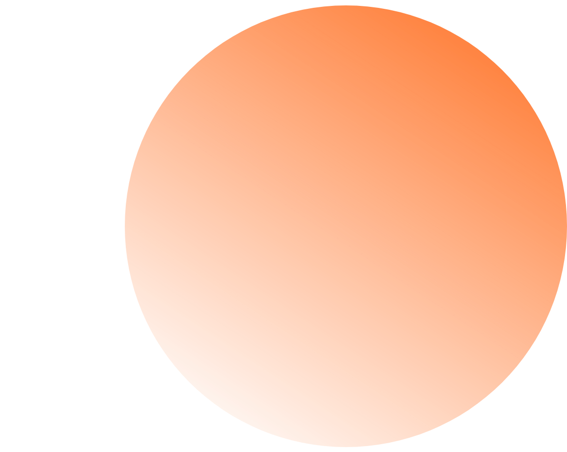 Disque orange de la couleur des Concepts Evénementiels